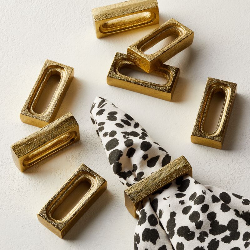 Barre Gold Napkin Rings Set of 8 + Reviews | CB2 added by Spoak Member