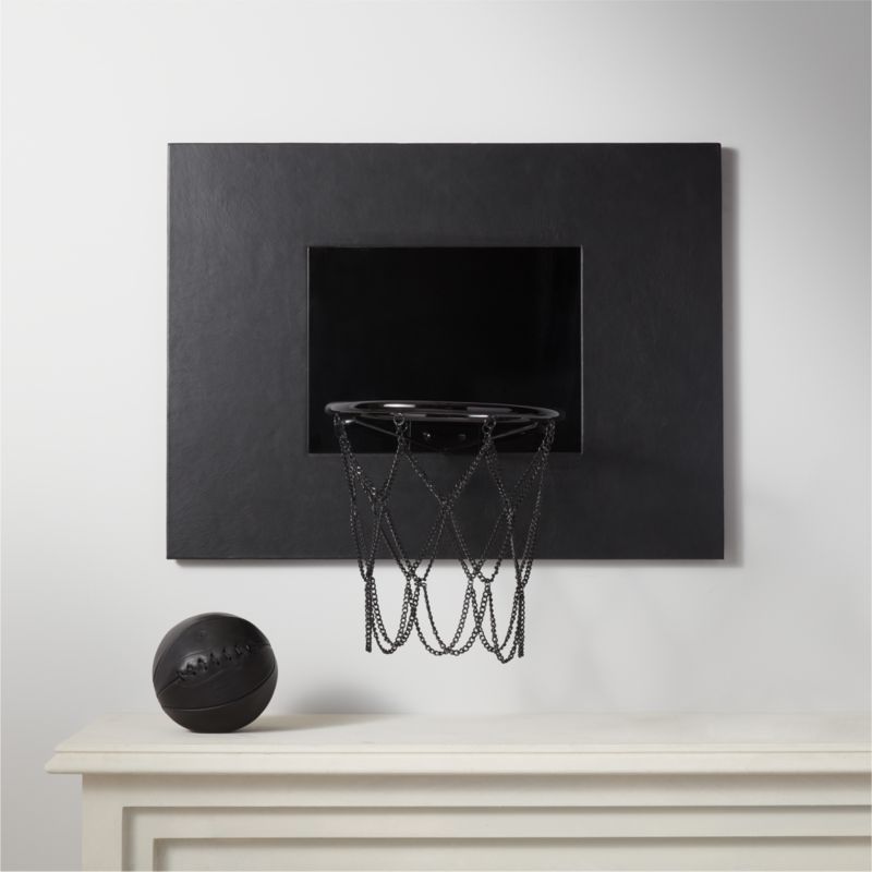 Black Leather Basketball Hoop + Reviews | CB2 added by Spoak Member