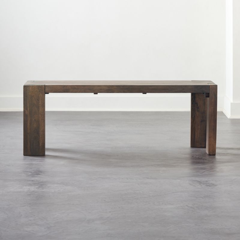 Blox Midtone Brown Wood Bench 50" + Reviews | CB2 added by Spoak Member