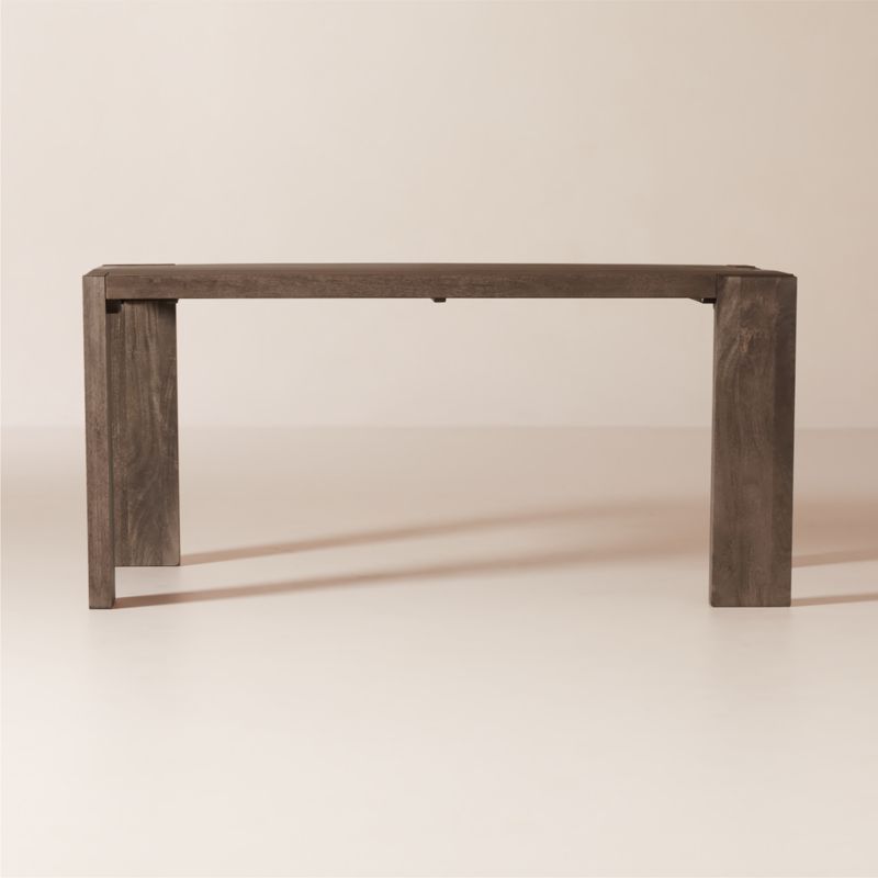 Blox 63" Rectangular Brown Wood Dining Table + Reviews | CB2 added by Spoak Member