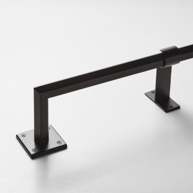 Bolt Modern Matte Black Blackout Curtain Rod 48"-88"x1.25" + Reviews | CB2 added by Spoak Member