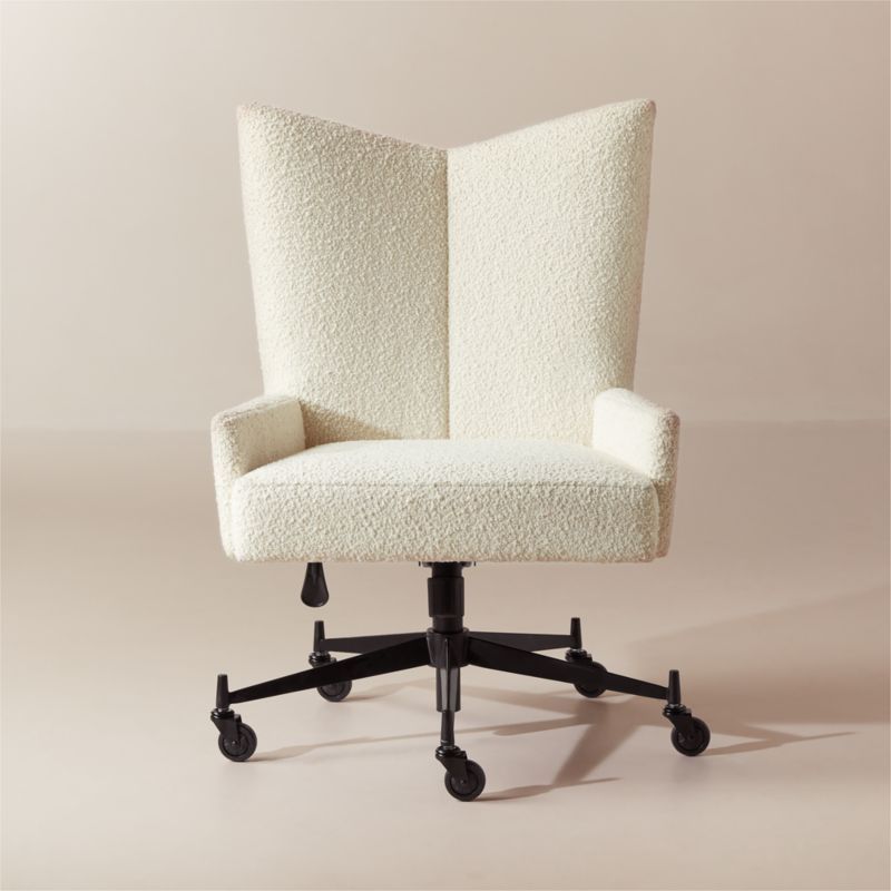 Bowtie Cream Boucle Office Chair Model 3002 by Paul McCobb + Reviews | CB2 added by Spoak Member