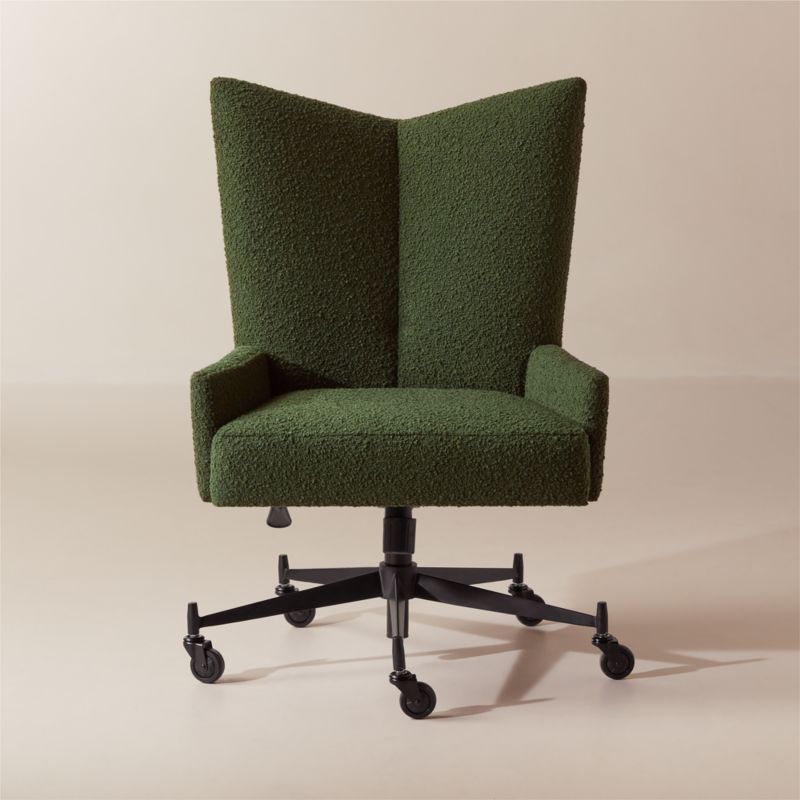Bowtie Green Boucle Office Chair Model 3002 by Paul McCobb + Reviews | CB2 added by Spoak Member