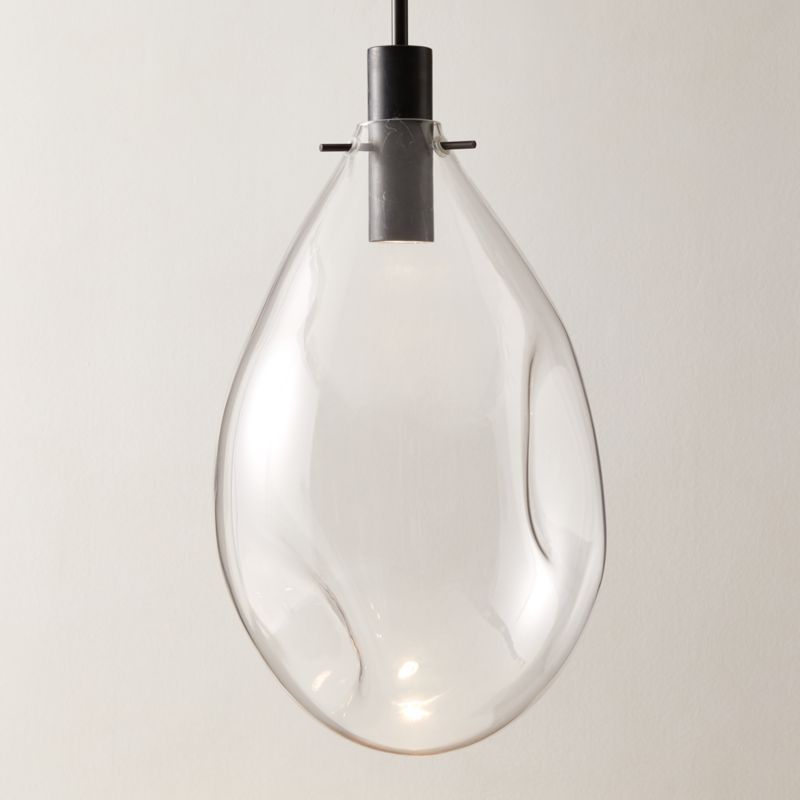 Calandra Glass And Black Marble Pendant Light Large + Reviews | CB2 added by Spoak Member