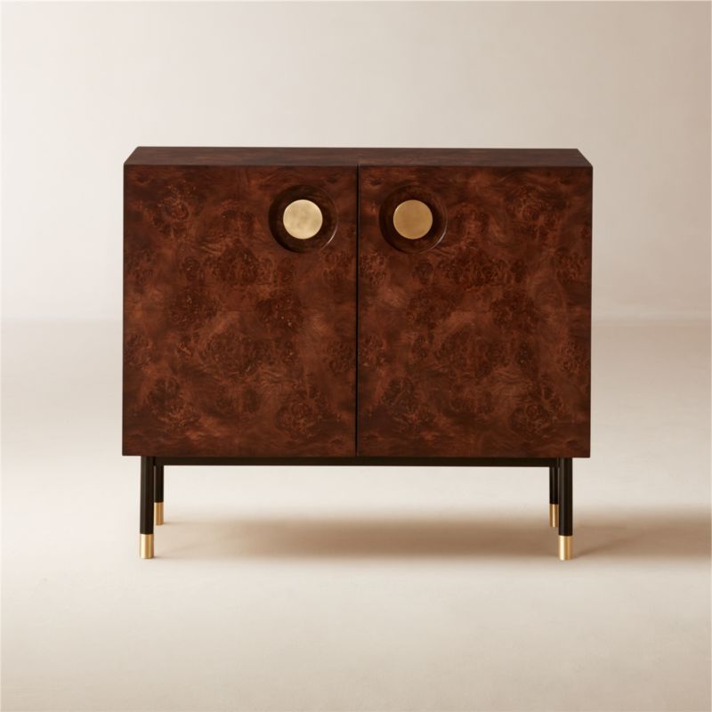 Carbon Brown Burl Wood Entryway Cabinet + Reviews | CB2 added by Spoak Member
