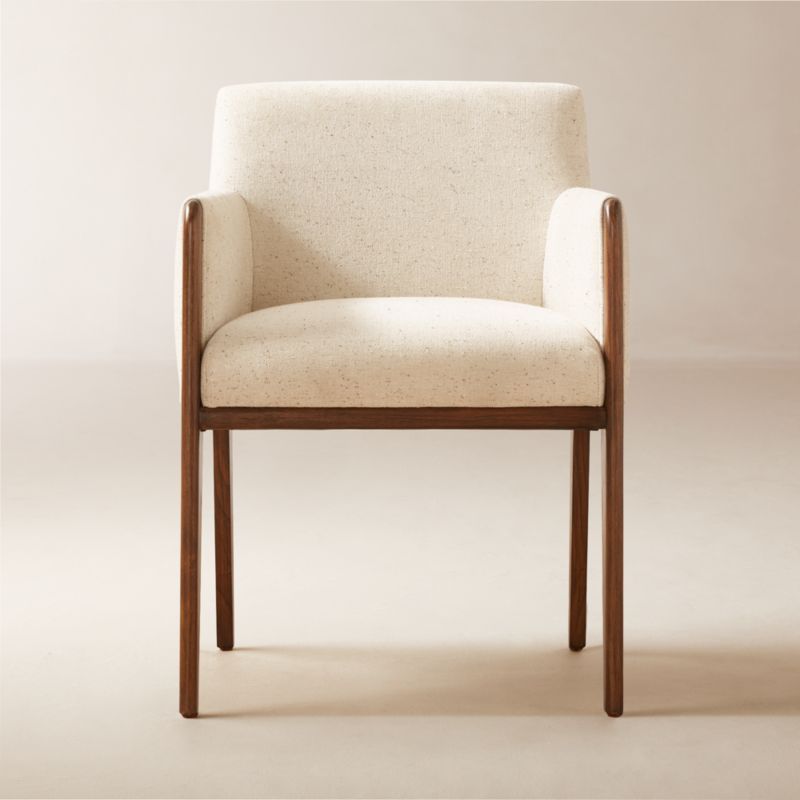 Casa Viva Ivory White Upholstered Dining Armchair + Reviews | CB2 added by Spoak Member
