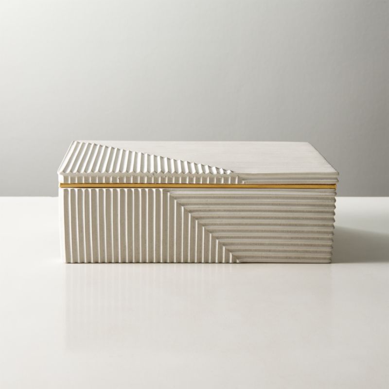 Chelsea Cement Box Small + Reviews | CB2 added by Spoak Member