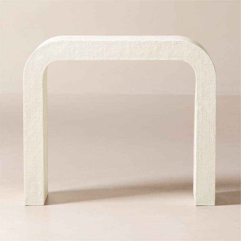 Crescent 36" Ivory Resin Console Table + Reviews | CB2 added by Spoak Member