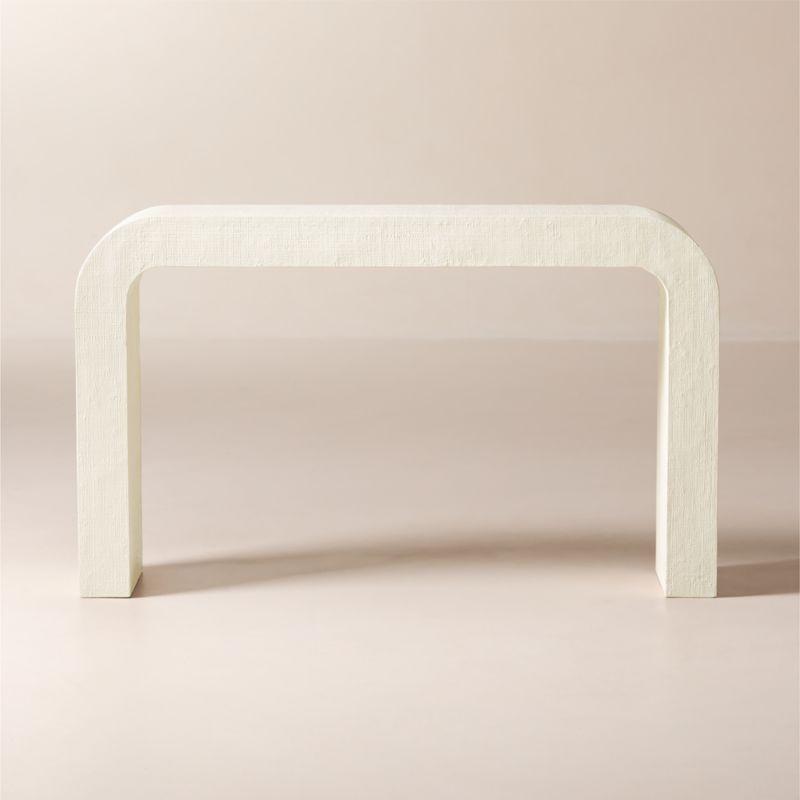 Crescent 52" Ivory Resin Console Table | CB2 added by Spoak Member