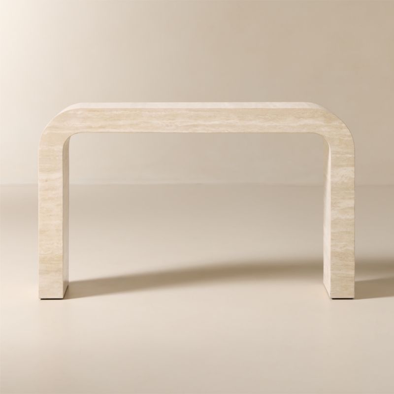 Crescent 52" Travertine Console Table | CB2 added by Spoak Member