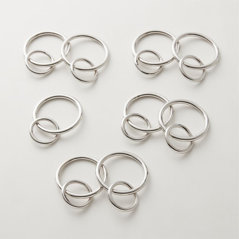 Modern Polished Nickel Curtain Rings Set of 9 + Reviews | CB2 added by Spoak Member