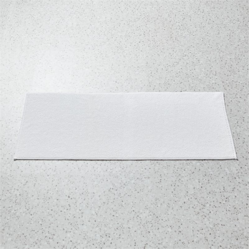 Arlow Organic Cotton White Bath Runner Rug 24"x60" + Reviews | CB2 added by Spoak Member