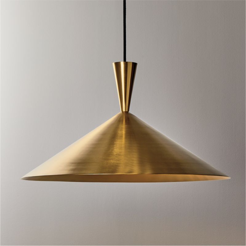Exposior Brass Pendant Light Model 018 24.75" by Paul McCobb + Reviews | CB2 added by Spoak Member
