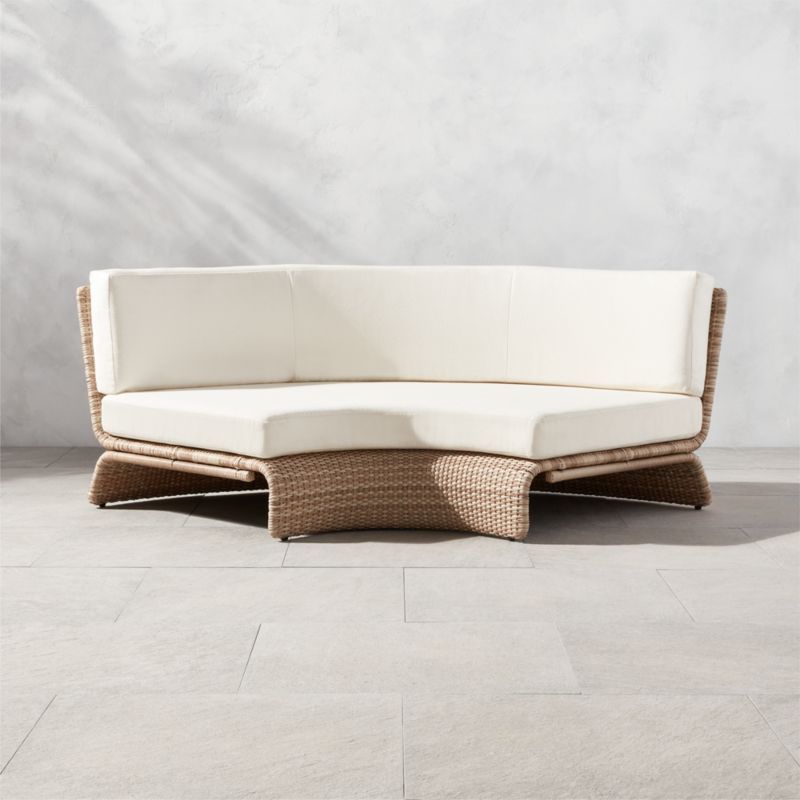 Foss Woven Outdoor Patio Corner Chair + Reviews | CB2 added by Spoak Member