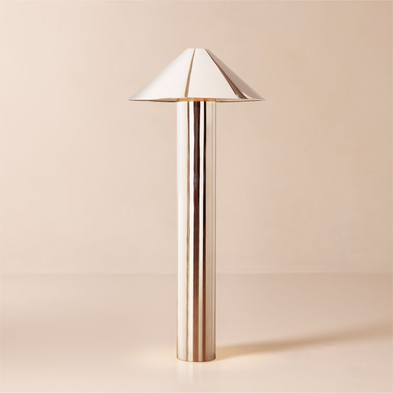 Gigi Modern Polished Stainless Steel Floor Lamp + Reviews | CB2 added by Spoak Member