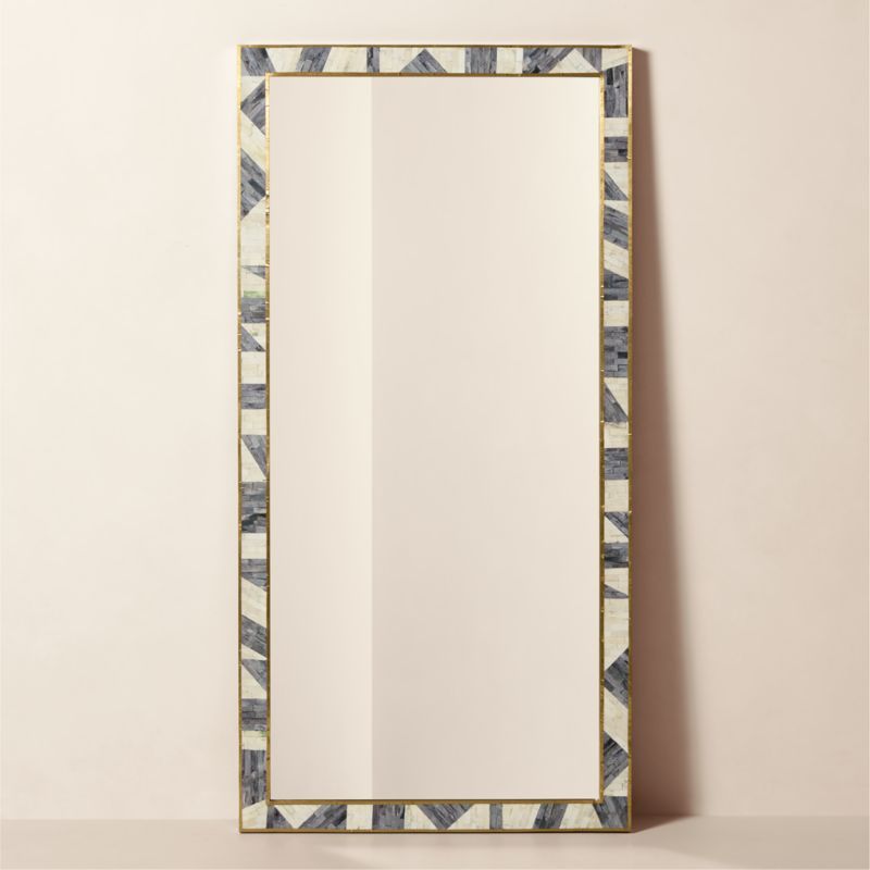 Grace Modern Bone Inlay Full-Length Floor Mirror 36"x72" + Reviews | CB2 added by Spoak Member