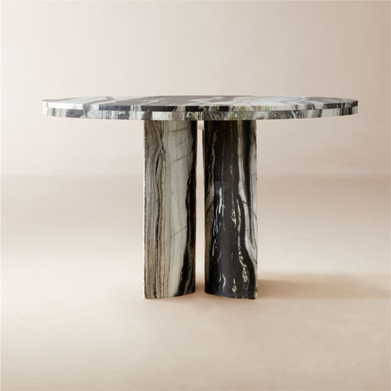 Julius 48" Round Marble Dining Table + Reviews | CB2 added by Spoak Member