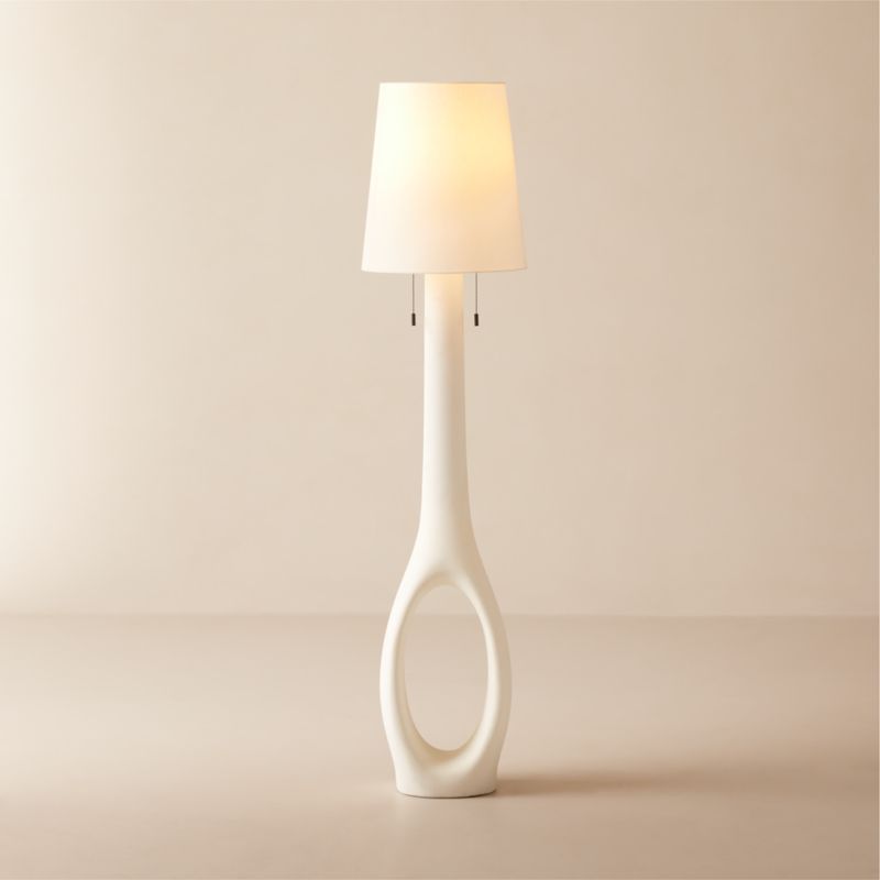 Kamma White Cement Floor Lamp + Reviews | CB2 added by Spoak Member