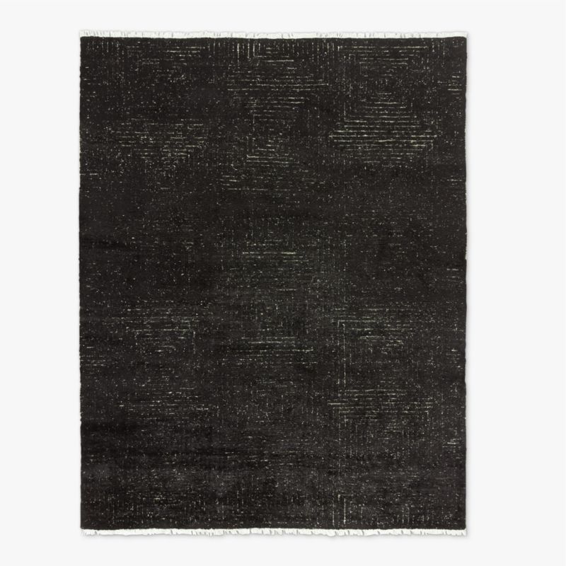 Keen Hand-Knotted Black Viscose Area Rug 12'x15' + Reviews | CB2 added by Spoak Member