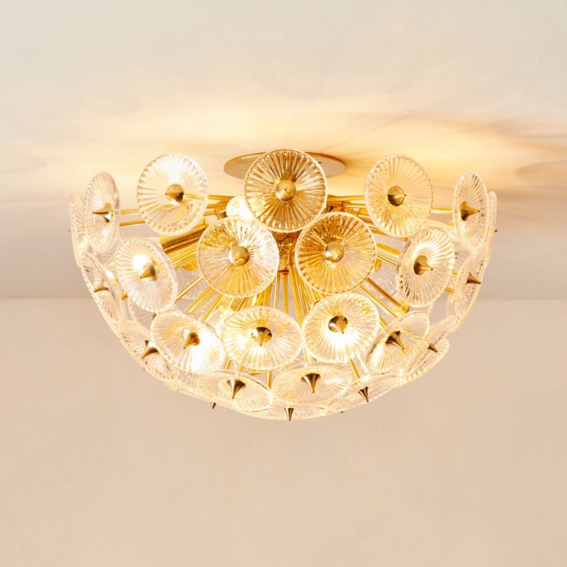 Lamina Brass Modern Burst Flush Mount + Reviews | CB2 added by Spoak Member