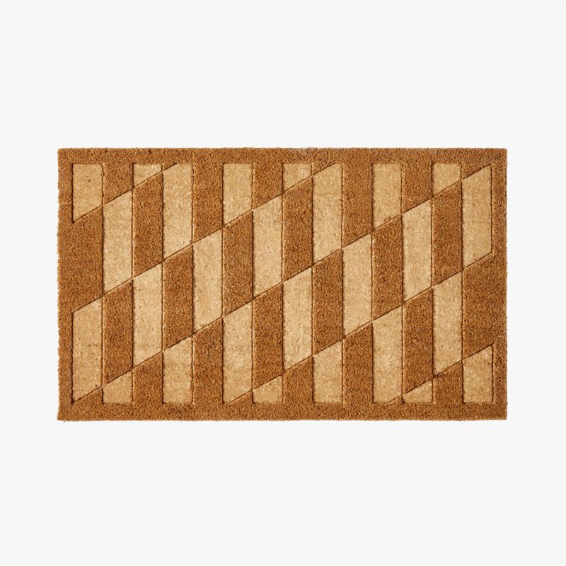 Loua Natural Geometric Coir Indoor/Outdoor Doormat 18"x30" + Reviews | CB2 added by Spoak Member