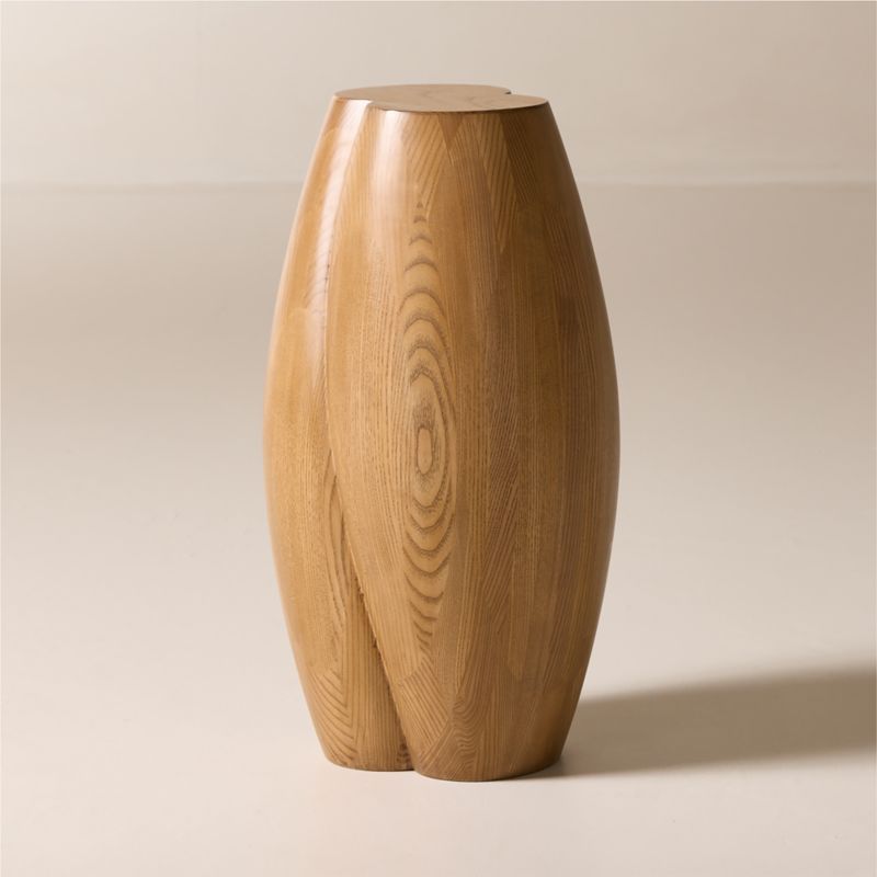 Margot White Ash Wood Side Table | CB2 added by Spoak Member