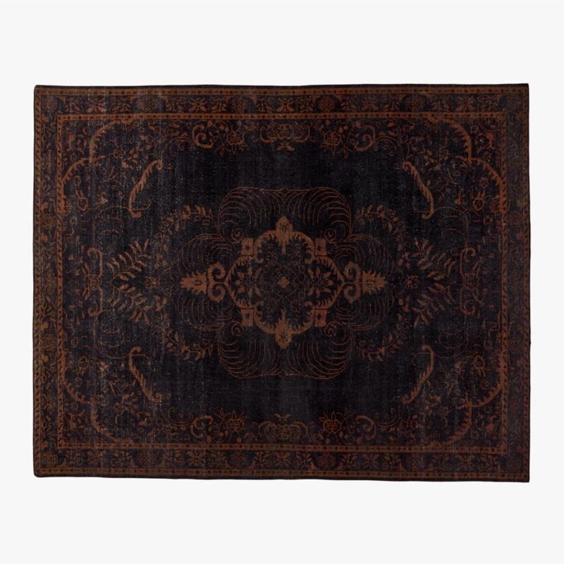 Marlowe Modern Handknotted Black and Red Area Rug 9'x12' | CB2 added by Danielle Hughes