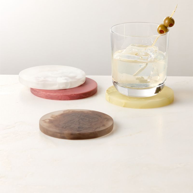 Maude Resin Coasters Set of 4 | CB2 added by Spoak Member