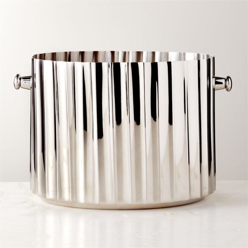 Milano Modern Stainless Steel Champagne Bucket + Reviews | CB2 added by Spoak Member