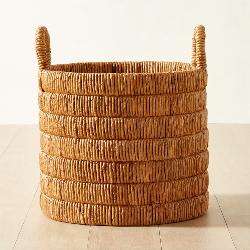 Milos Modern Handwoven Decorative Storage Basket XL + Reviews | CB2 added by Spoak Member