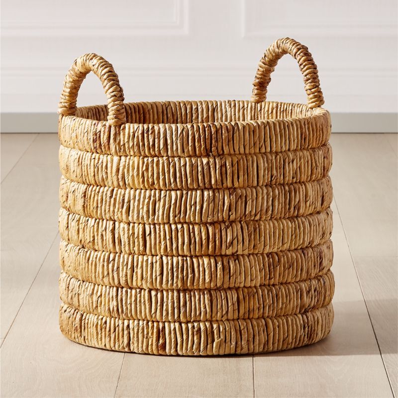 Milos Modern Handwoven Decorative Storage Basket Large + Reviews | CB2 added by Spoak Member
