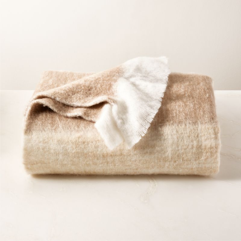 Mira Ombre Neutral Throw Blanket + Reviews | CB2 added by Spoak Member