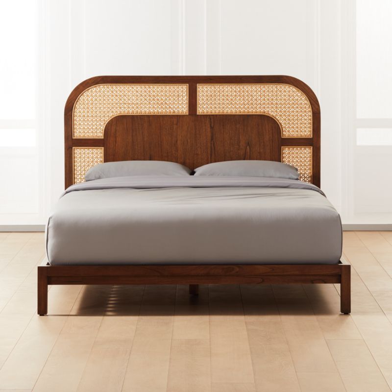 Nadi Wood and Cane Queen Bed + Reviews | CB2 added by Spoak Member