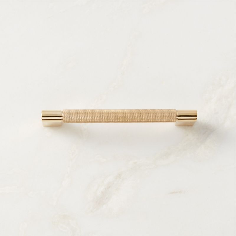 5" Nicolo Knurled Unlacquered Brass Handle + Reviews | CB2 added by Spoak Member