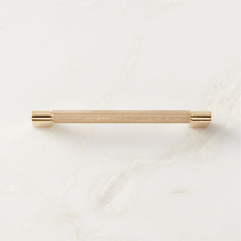 6" Nicolo Knurled Unlacquered Brass Handle + Reviews | CB2 added by Spoak Member