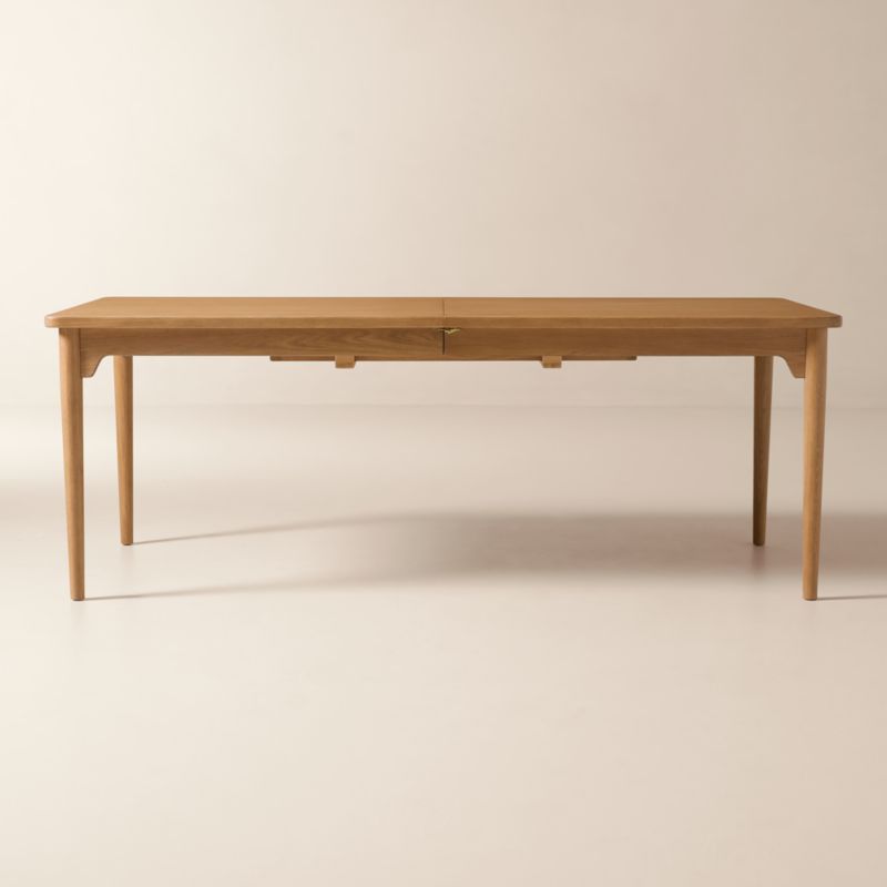 Otis 82"-118" Rectangular Light Oak Wood Extendable Dining Table | CB2 added by Spoak Member