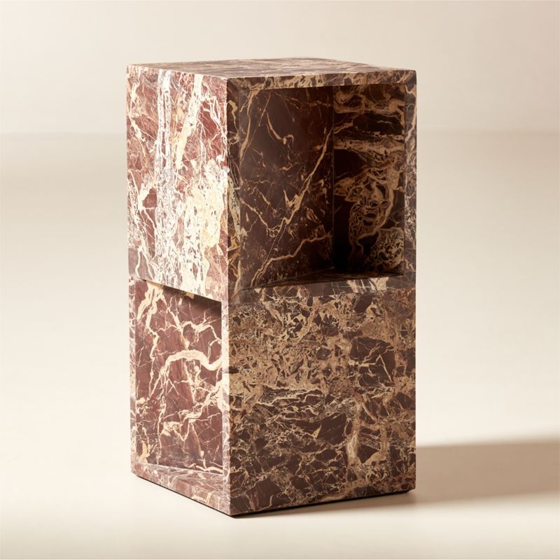 Periscope Red Marble Side Table + Reviews | CB2 added by Spoak Member