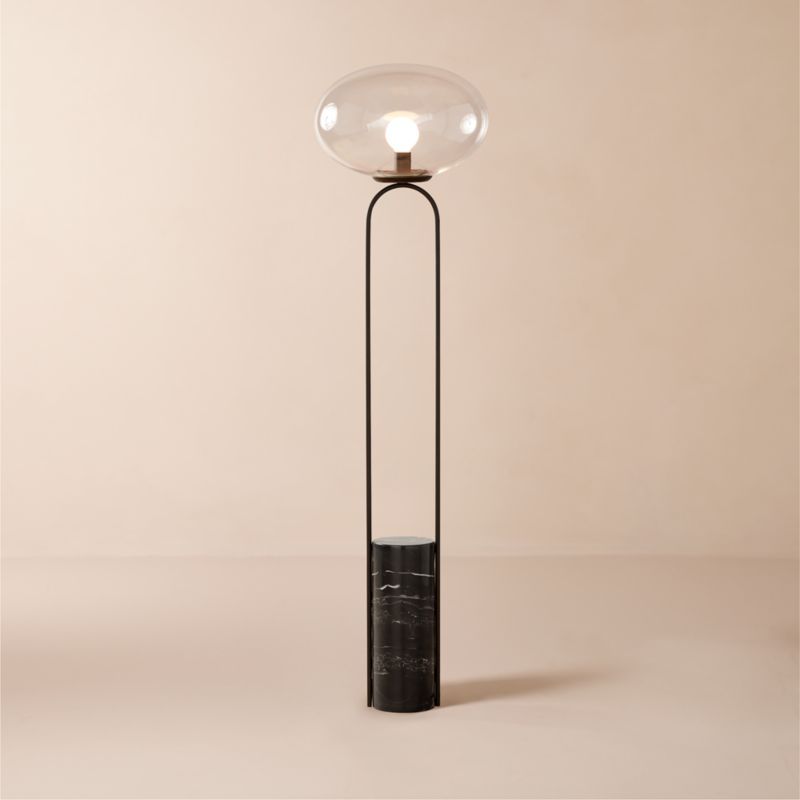 Polo Modern Black Marble Floor Lamp + Reviews | CB2 added by Spoak Member