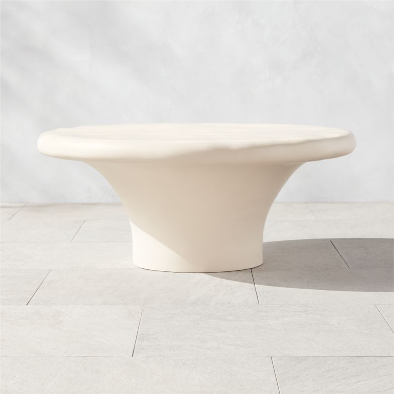 Pompeo Modern White Outdoor Coffee Table Large + Reviews | CB2 added by Spoak Member