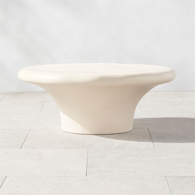 Pompeo Modern White Outdoor Coffee Table Small + Reviews | CB2 added by Spoak Member