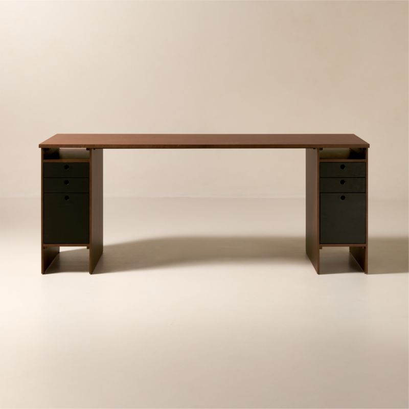 Proust 6-Drawer Walnut Wood Desk | CB2 added by Spoak Member