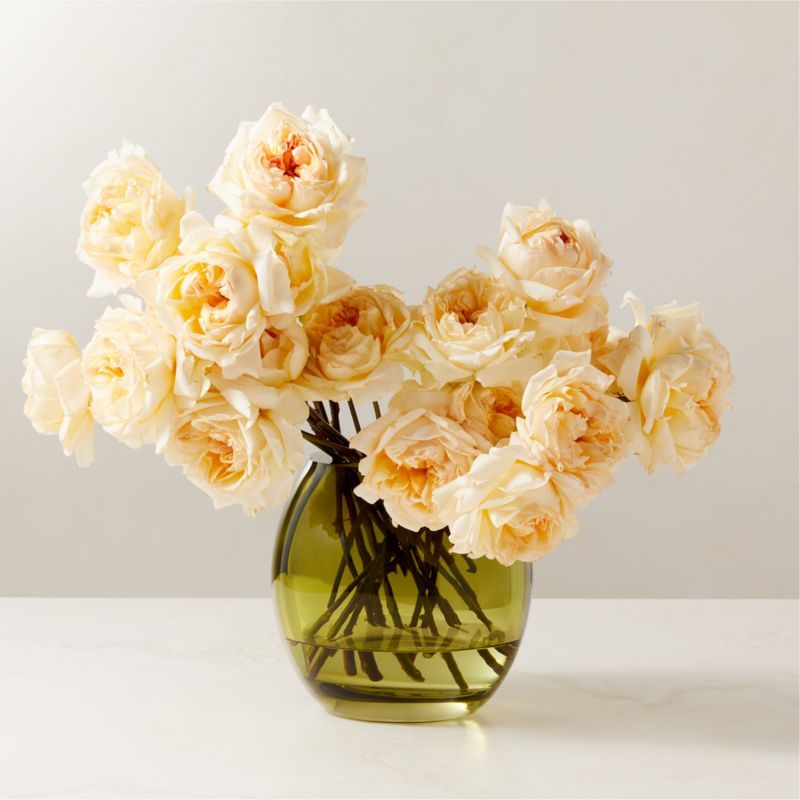 Regine Olive Glass Vase by goop + Reviews | CB2 added by Spoak Member