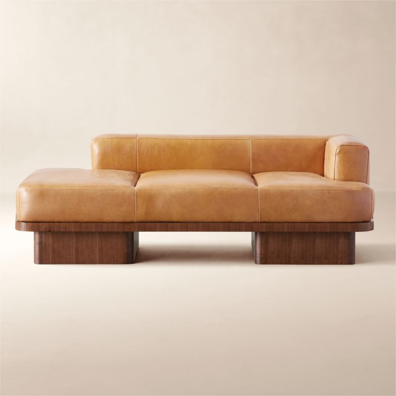 Serafin Modern Brown Leather Daybed + Reviews | CB2 added by Spoak Member