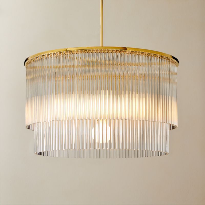Stellar 2-Tier Round Glass Pendant Light + Reviews | CB2 added by Spoak Member