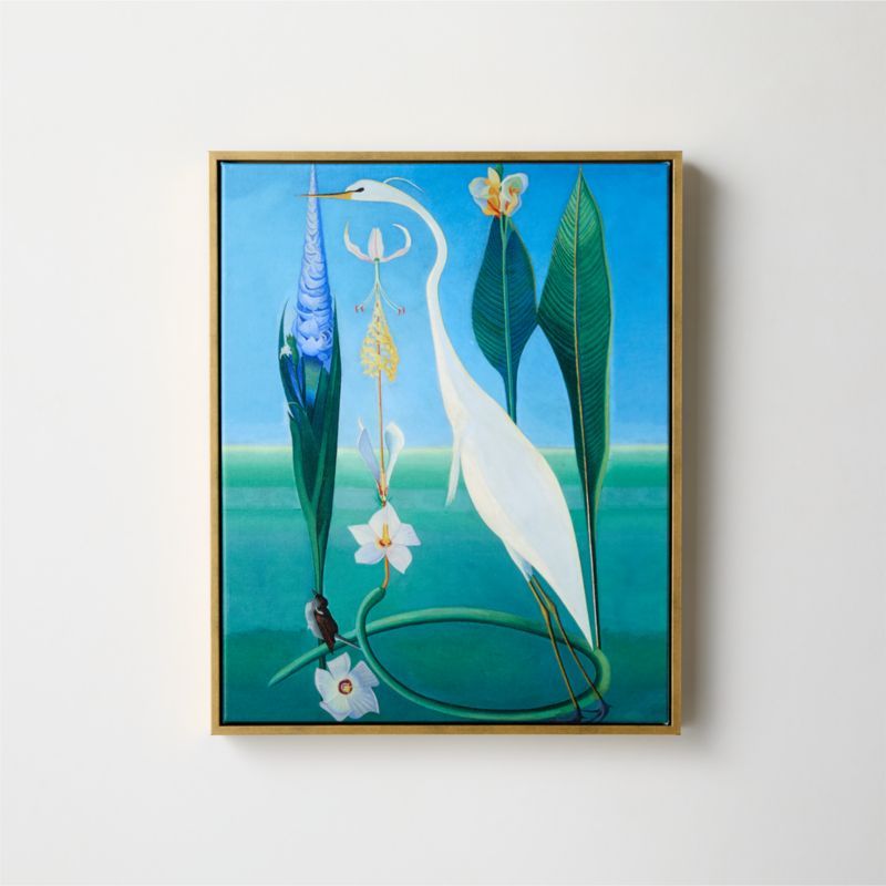 'The White Heron' Framed Wall Art by Joseph Stella 17"X21" | CB2 added by Spoak Member