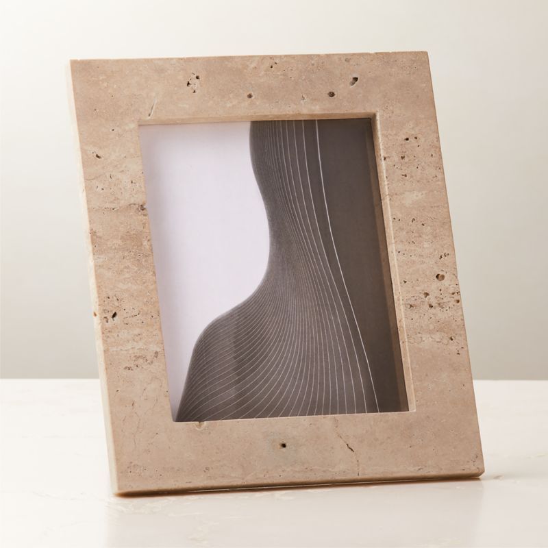 Tirra Travertine Picture Frame 8''x10'' + Reviews | CB2 added by Spoak Member