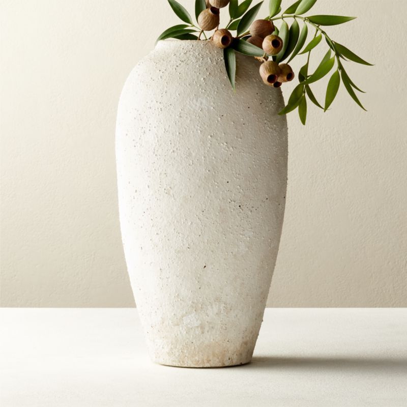 Torino Modern Textured White Vase + Reviews | CB2 added by Spoak Member