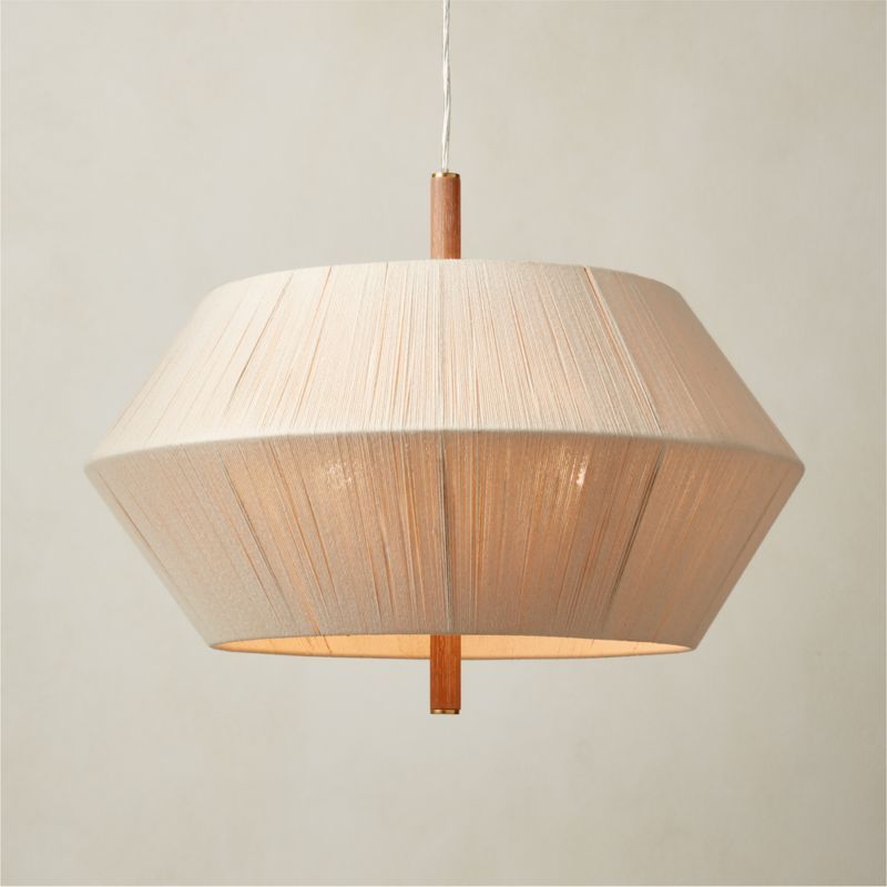 Totora Oak Pendant Light + Reviews | CB2 added by Spoak Member