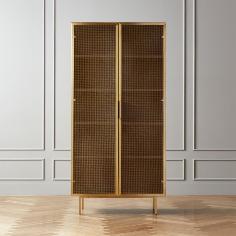Trace Modern Brass Wire Bookcase + Reviews | CB2 added by Spoak Member