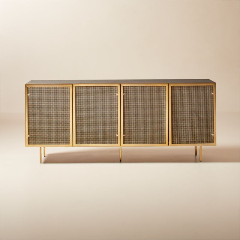 Trace 71" Brass Wire Mesh Credenza + Reviews | CB2 added by Spoak Member
